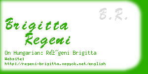 brigitta regeni business card